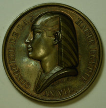 Load image into Gallery viewer, France & Egypt. Conquest of Upper Egypt AE Medal. ( 1799 ) 19th Cent. restrike by Galle & Denon.