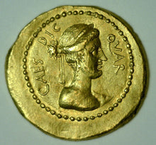 Load image into Gallery viewer, Rome. Julius Caesar. Died 44 B.C. AV Aureus.