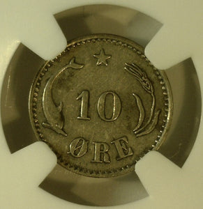 Denmark. Christian IX (1863-1906) 1884 CS. AR 100