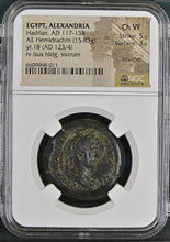 Load image into Gallery viewer, Egypt, Alexandria. Hadrian 117-138 A.D. AE Hemidrachm - James Beach Rare Coins
