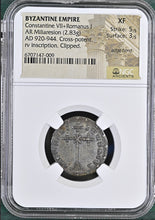 Load image into Gallery viewer, Byzantine Empire. Constantine VII+Romanus I 920-944 A.D. AR Miliaresion - James Beach Rare Coins
