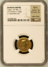 Load image into Gallery viewer, Roman Empire. Trajan 98-117 A.D. AV Aureus - James Beach Rare Coins
