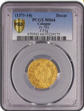 Load image into Gallery viewer, Germany. Cologne 1371-14 AV Ducat - James Beach Rare Coins
