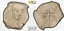 Load image into Gallery viewer, Bolivia 1754-P C. AR 8 Reale - James Beach Rare Coins
