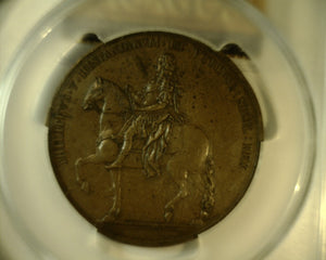 Italy. Naples 1702. Ae Medal