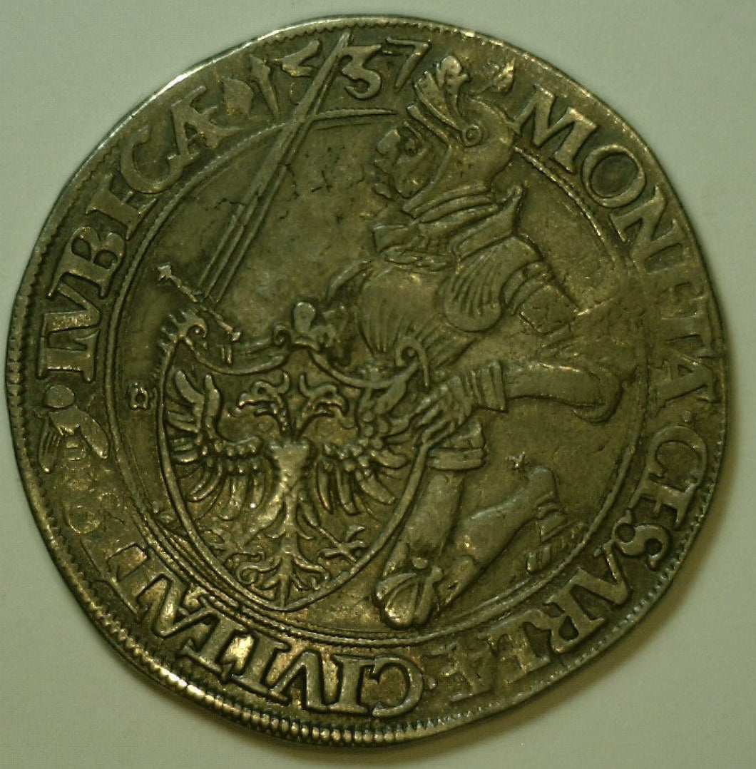 Germany, Lubeck City. 1537 AR Bromse Taler
