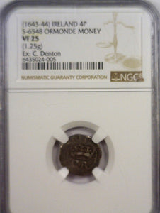 Ireland. Ormonde Money 4 Pence (1643-44)