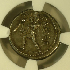 Roman Imperatorial. Julius Caesar. Died 44 B.C. AR Denarius
