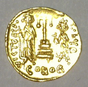 Byzantine Empire. Constantine IV 668-685 A.D. AV Solidus.