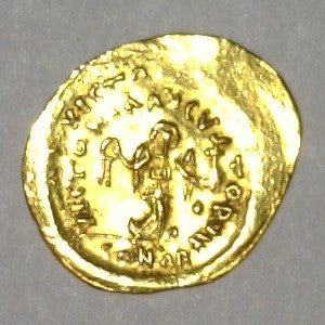 Byzantine Empire. Justinian I 527-565 A.D. AV Tremissis.