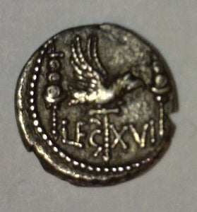 Rome. Mark Antony 44-30 B.C. AR Legionary Denarius.