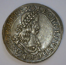 Load image into Gallery viewer, Austria. Leopold I 1657-1705. Silver 15 Kreuzer 1662. - James Beach Rare Coins
