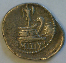 Load image into Gallery viewer, Roman Imperatorial. Ahenobarbus, 41 B.C. Silver Denarius.
