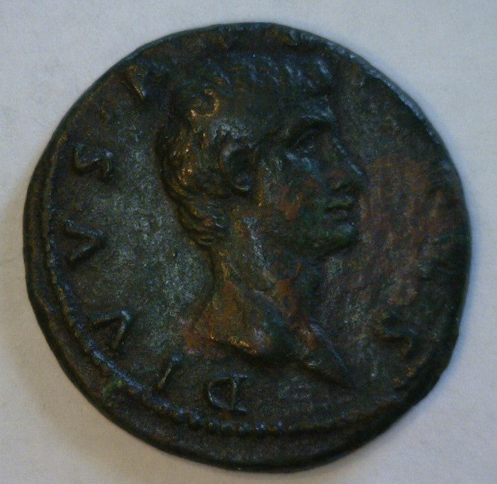 Rome. Divus Augustus. Restoration by Nerva 96-98 A.D. Bronze As.