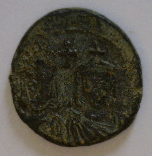 Byzantine Empire. Leo V, the Armenian with Constantine 813-820 A.D. Bronze Follis. - James Beach Rare Coins