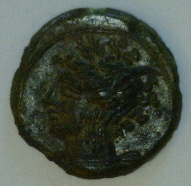 Carthage, Zeugitania. 241-146 B.C. Bronze 16mm. - James Beach Rare Coins