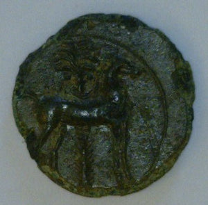 Carthage, Zeugitania. 241-146 B.C. Bronze 16mm. - James Beach Rare Coins